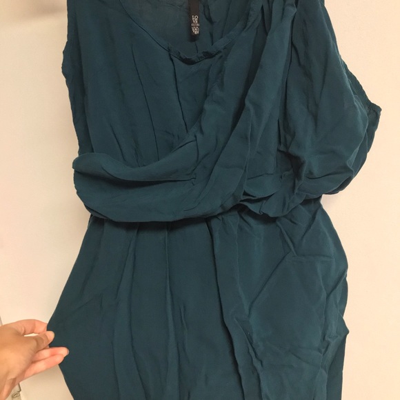 BLUE GREEN ONE PIECE DRESS LOVE CULTURE - Picture 3 of 5